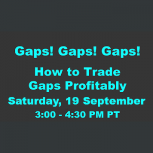 Jake Bernstein Webinar  Gaps! Gaps! Gaps!  How to Trade Them Profitably!  $249 ANNIV SALE $39