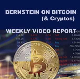 Bernstein on Bitcoin (& Cryptos) Weekly Video Report Annual Subscription  SALE $67